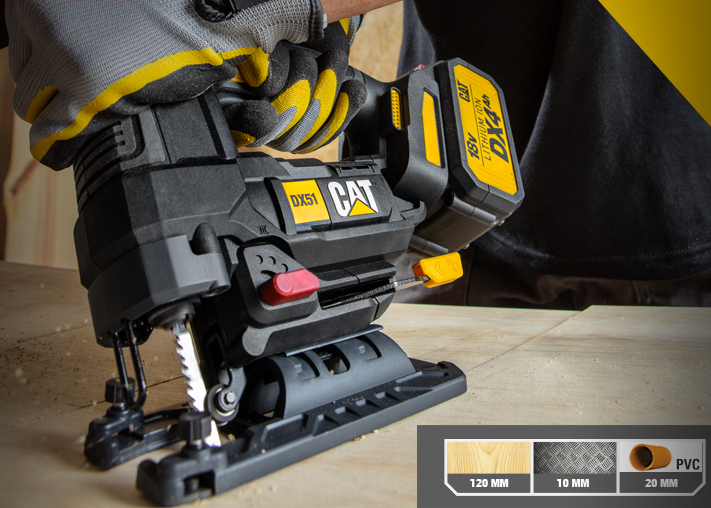 גוף מסור אנכי נטען DX51B CAT 18V BL