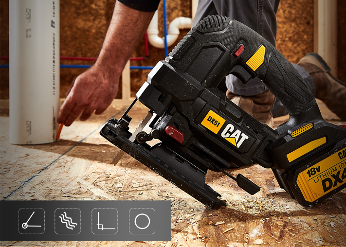 גוף מסור אנכי נטען DX51B CAT 18V BL