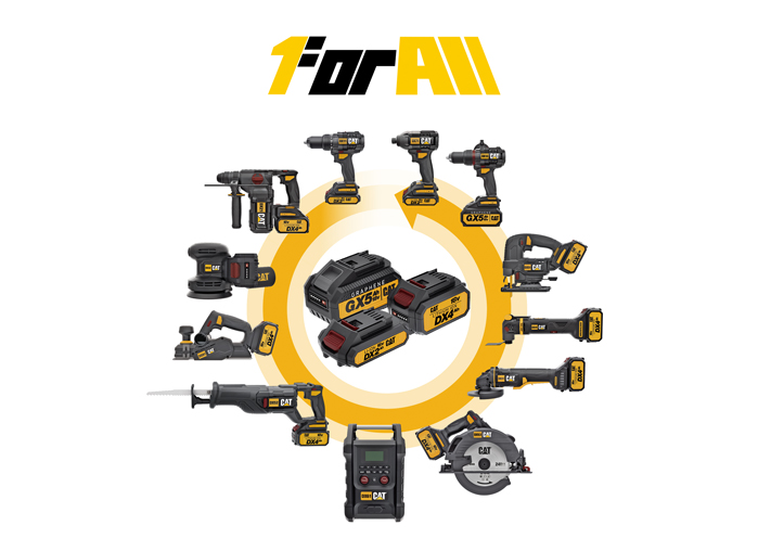 גוף מסור חרב נטען DX52B CAT 18V BL