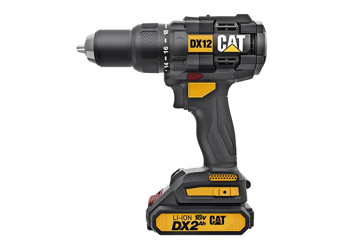 מברגה/מקדחה רוטטת נטענת DX12 CAT 2X2.0AH 18V